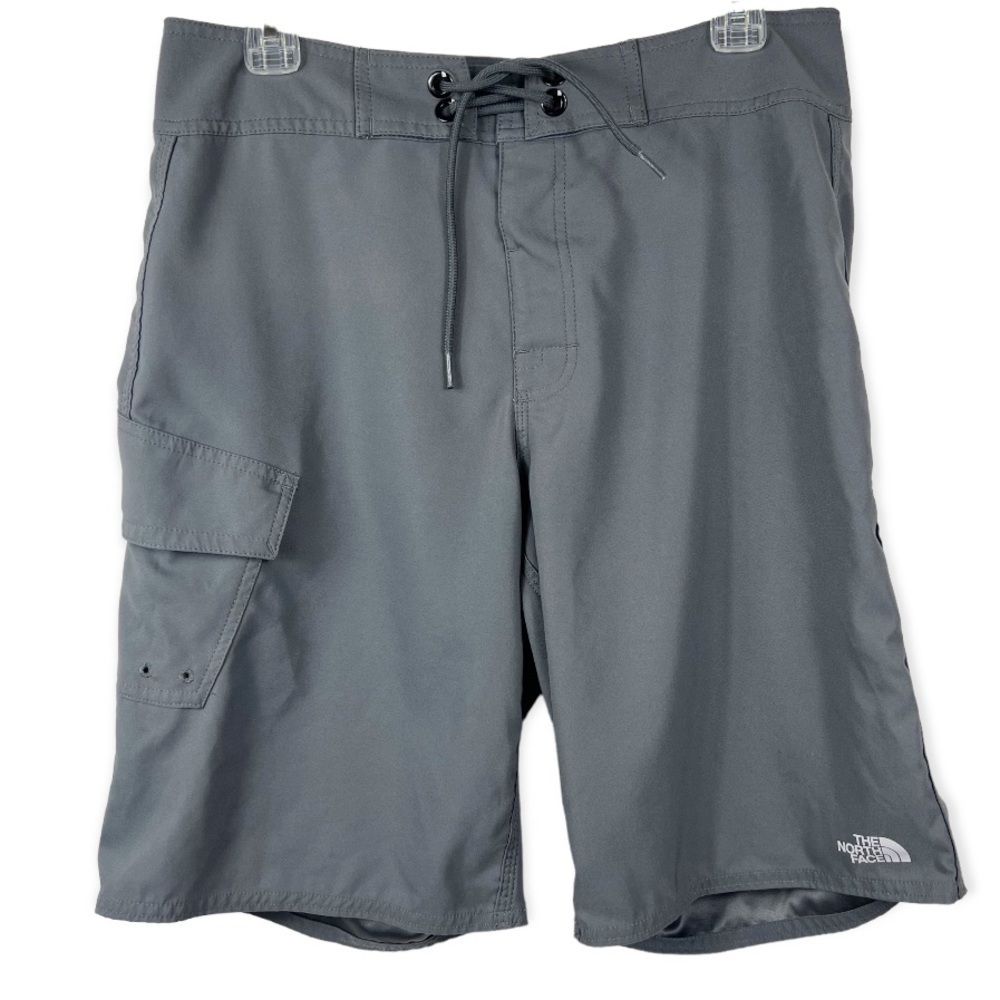 The North Face Swim Trunks Board Shorts Gray Pocket 32